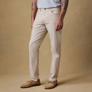 Faherty Movement 5-Pocket Pant Size 34 Light Sand